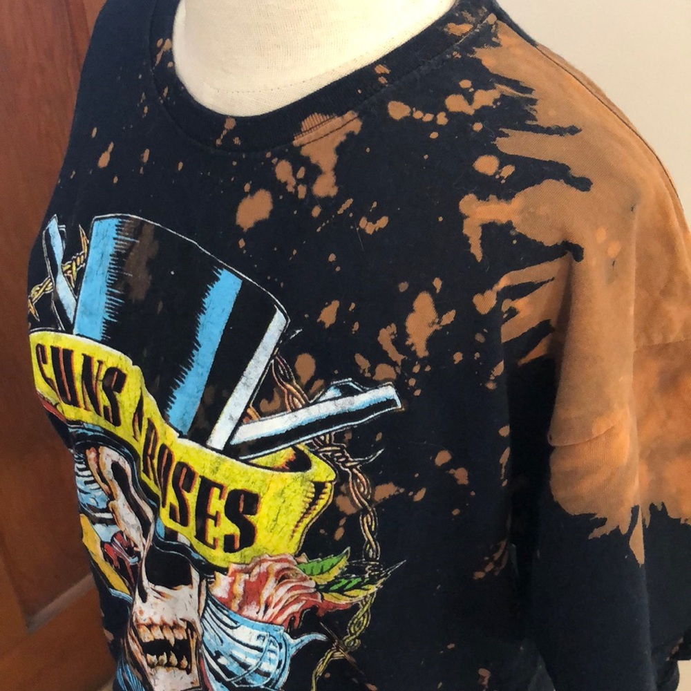 Guns & Roses bleached band t - Picture 2 of 4